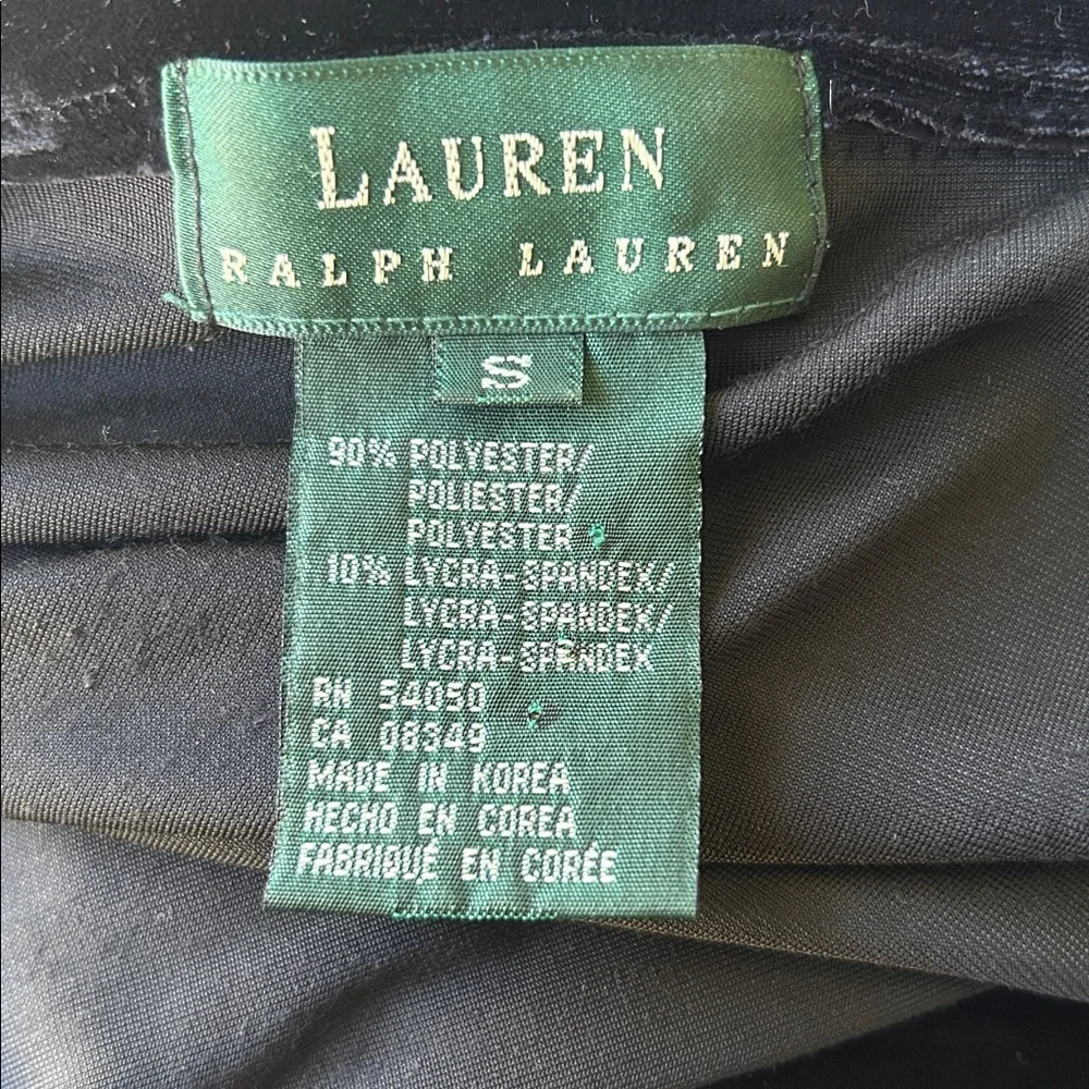 Ralph Lauren Vintage Black Velvet Maxi Shirt Dress Minimalist Quiet Luxury Small - Picture 5 of 7